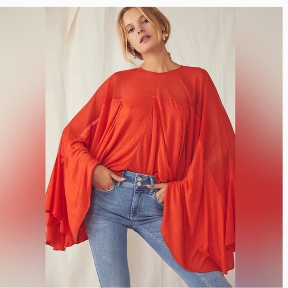 Free People On The Weekend Top In Persimmon